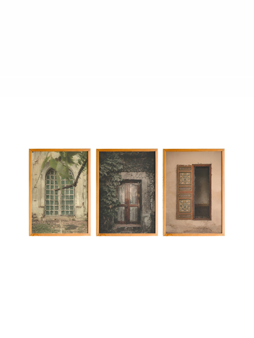 

Cadore Gifts Beige 3 Piece Synthetic Wood Other Wall Paintings