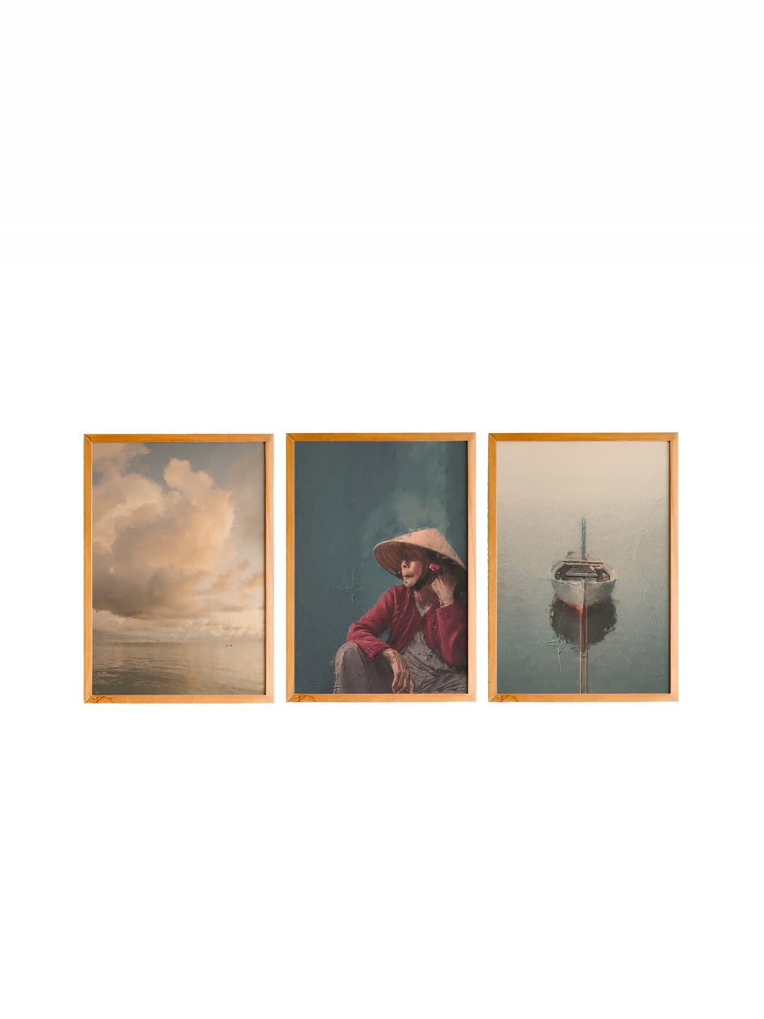 

Cadore Gifts Beige 3 Pieces Vintage Wall Art