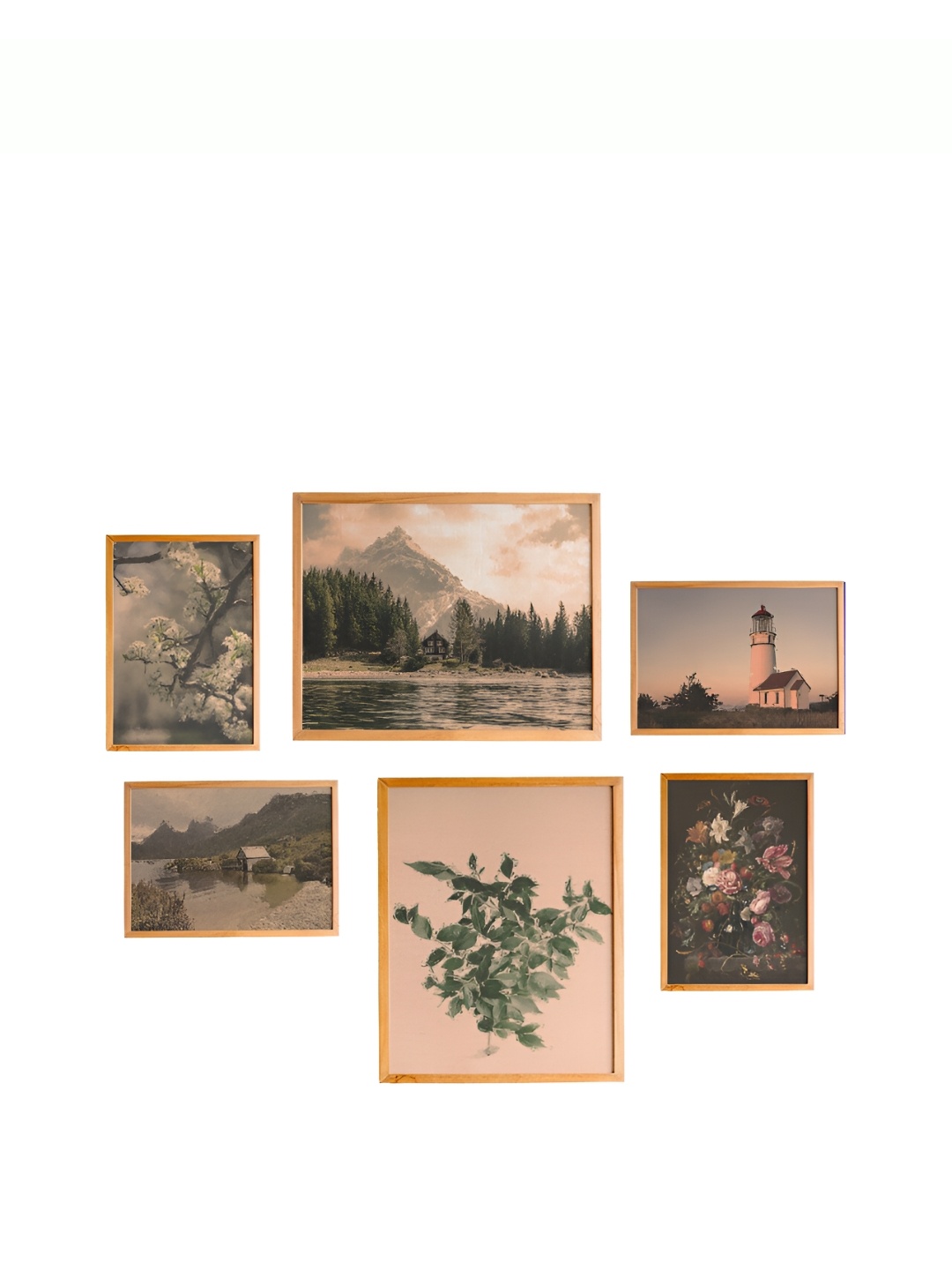 

Cadore Gifts Beige & Brown 6 Pieces Floral & Botanical Wall Arts