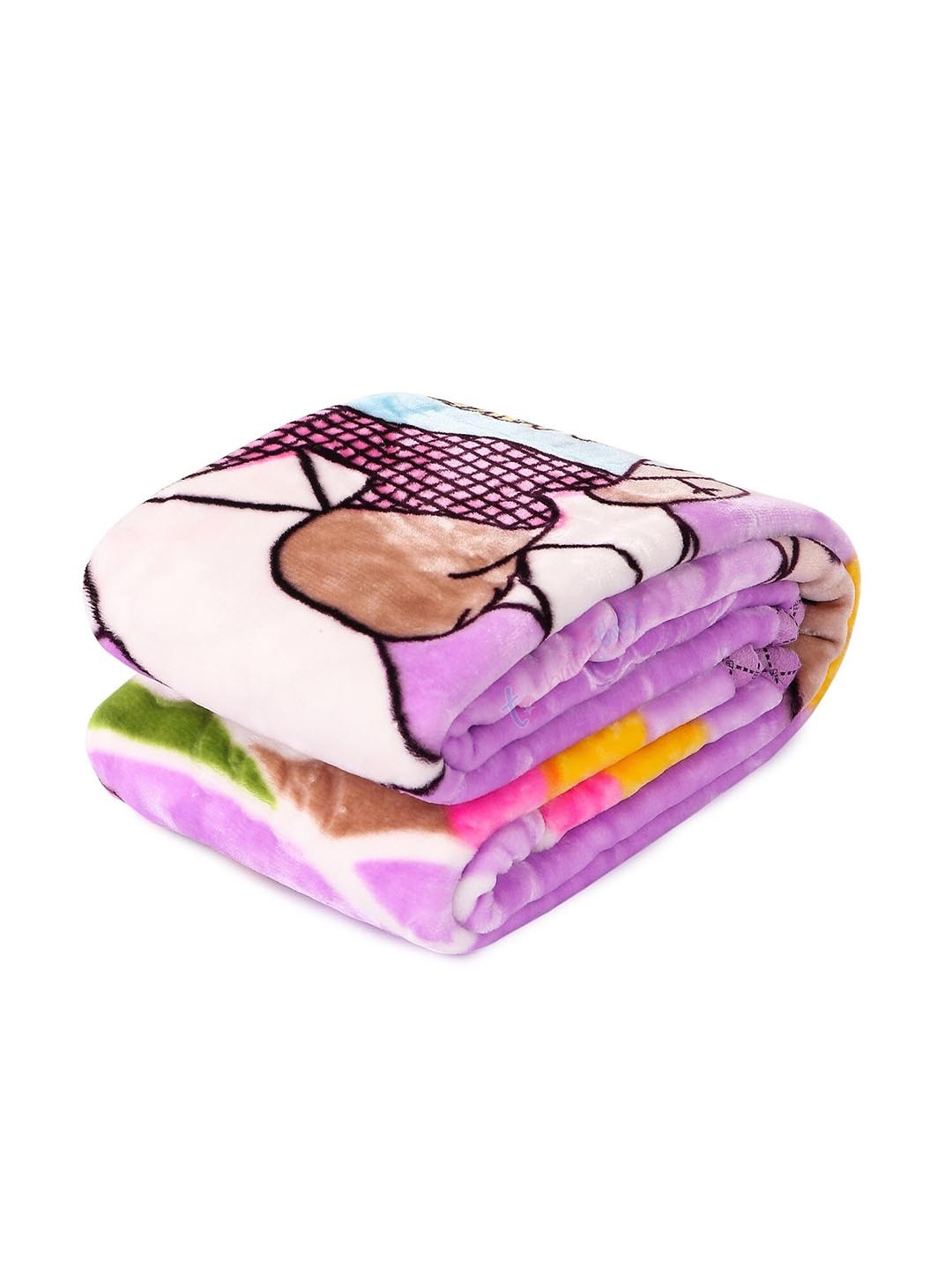 

Butterthief Purple & Brown Cartoon Characters Mink Heavy Winter Single Bed Blanket