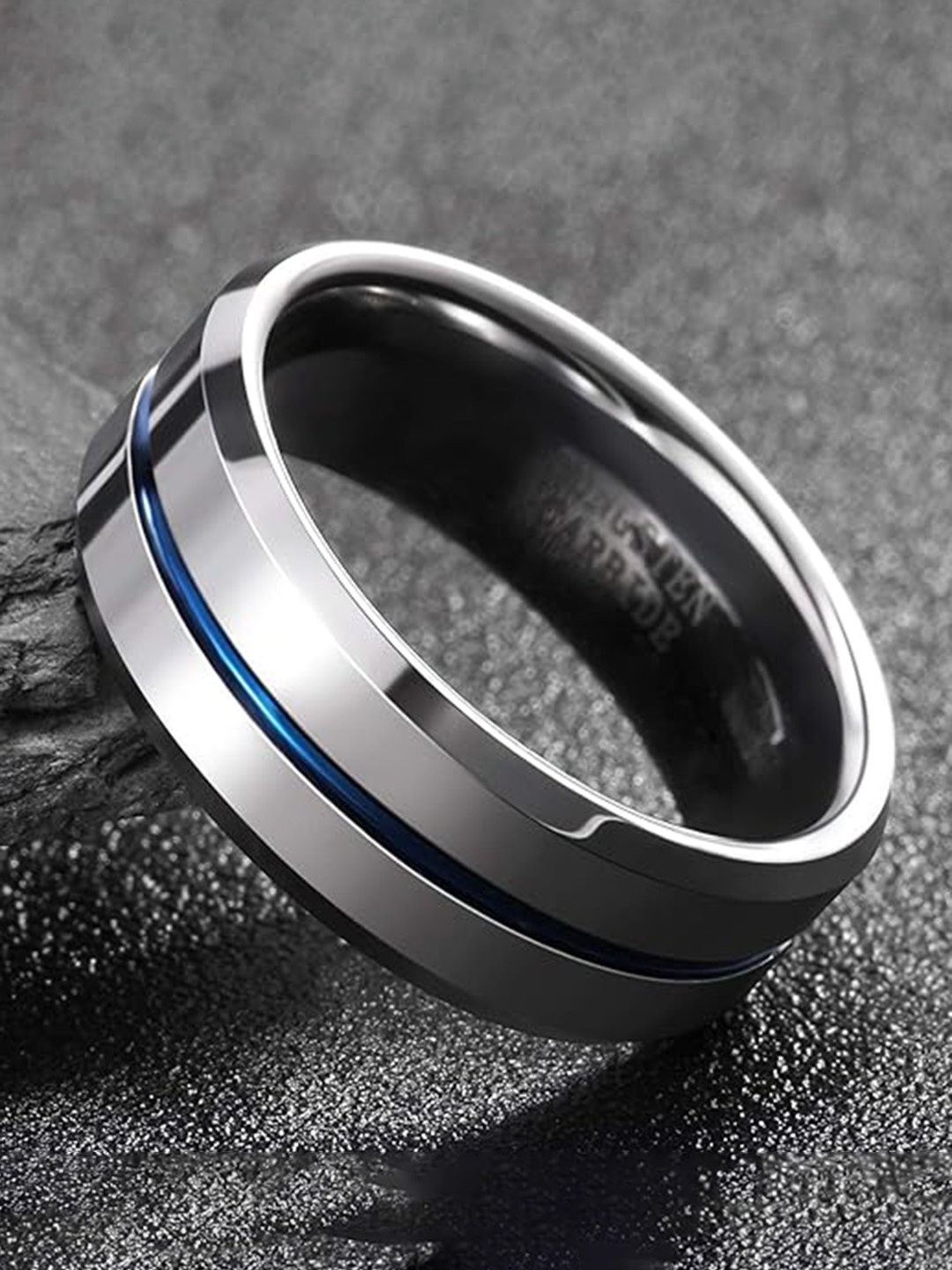 

MEENAZ Men Silver-Plated Band Finger Ring