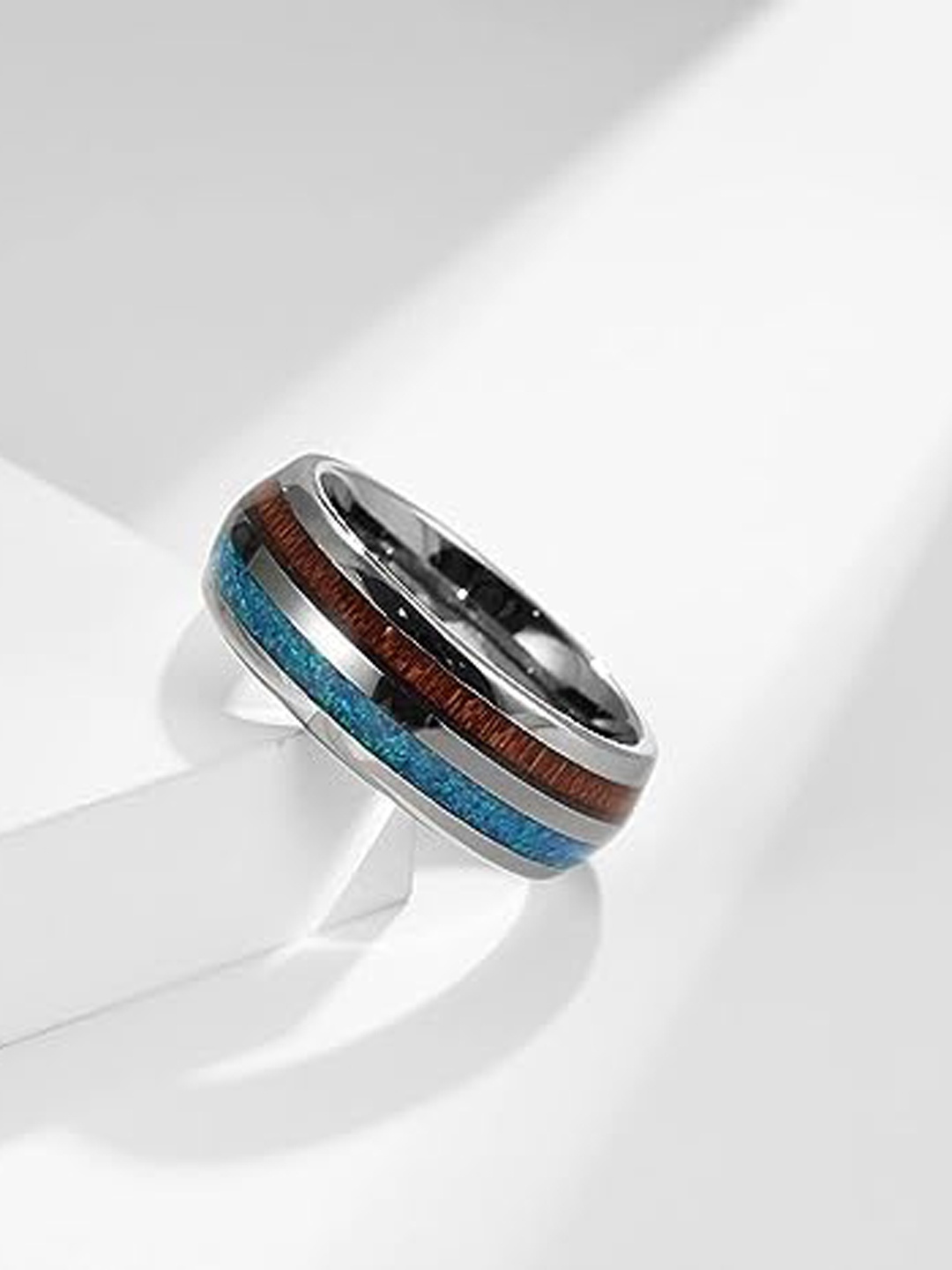 

MEENAZ Men Silver-Plated Band Finger Ring
