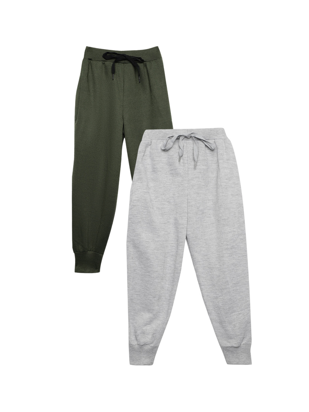 

MACK JONNEY Kids Pack Of 2 Mid Rise Joggers, Grey