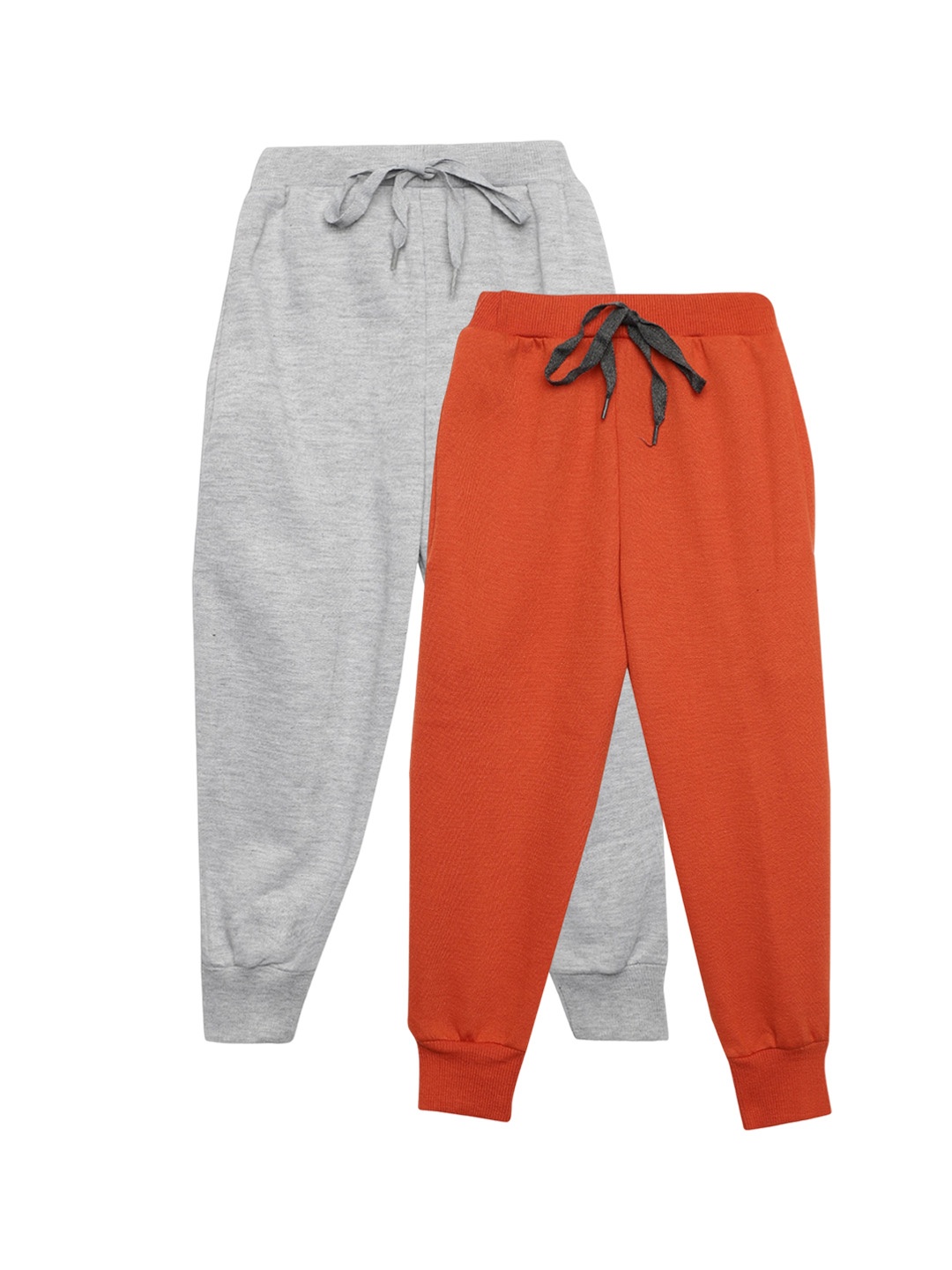 MACK JONNEY Kids Pack Of 2 Mid-Rise Running Joggers, Grey