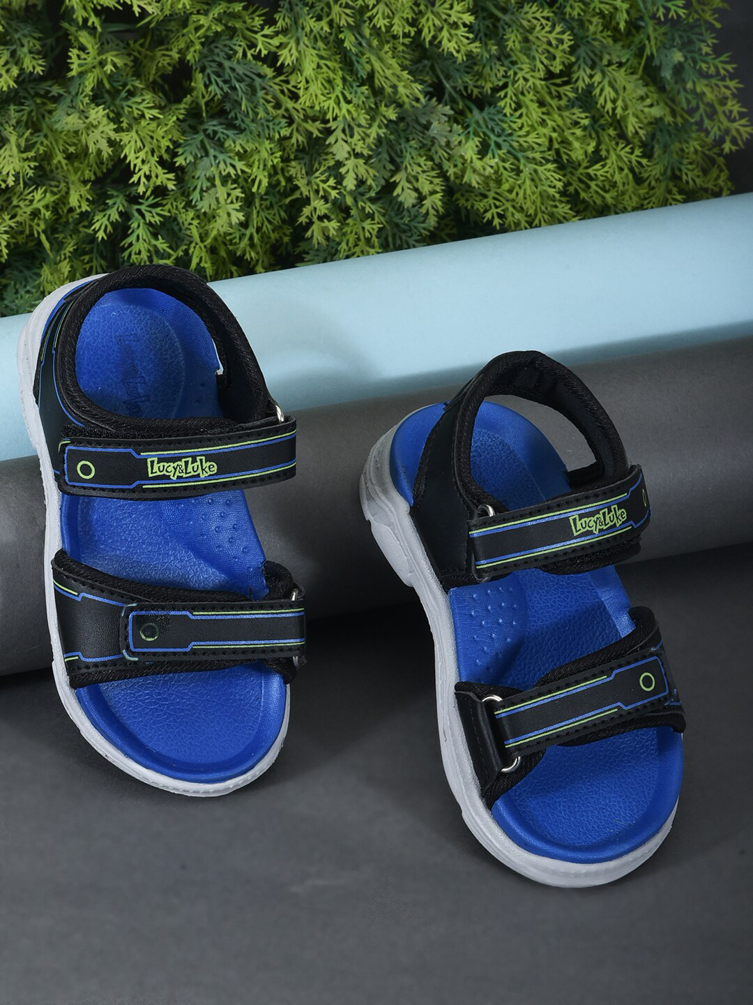 

Liberty Kids Printed Sports Sandals, Blue