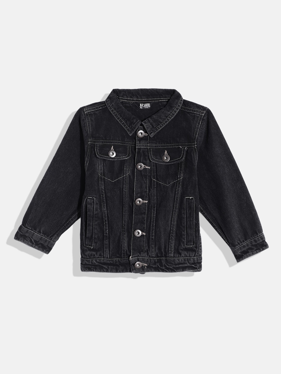 

HERE&NOW Boys Denim Jacket, Black