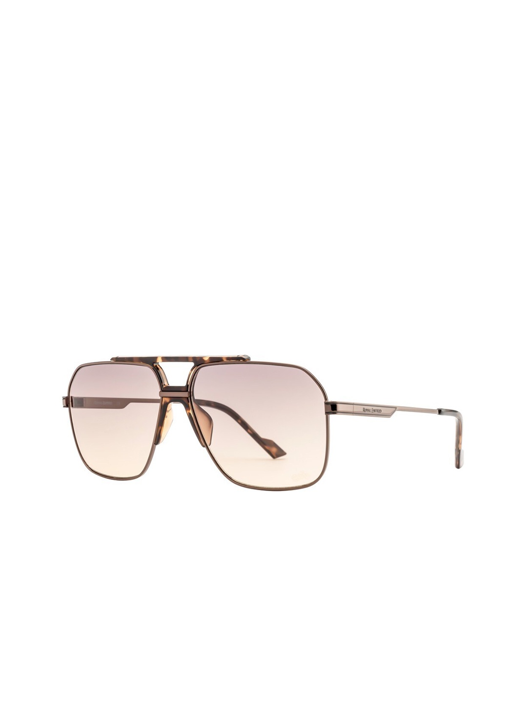 

Royal Enfield Men Square Sunglasses with UV Protected Lens RE-20008-C05, Brown