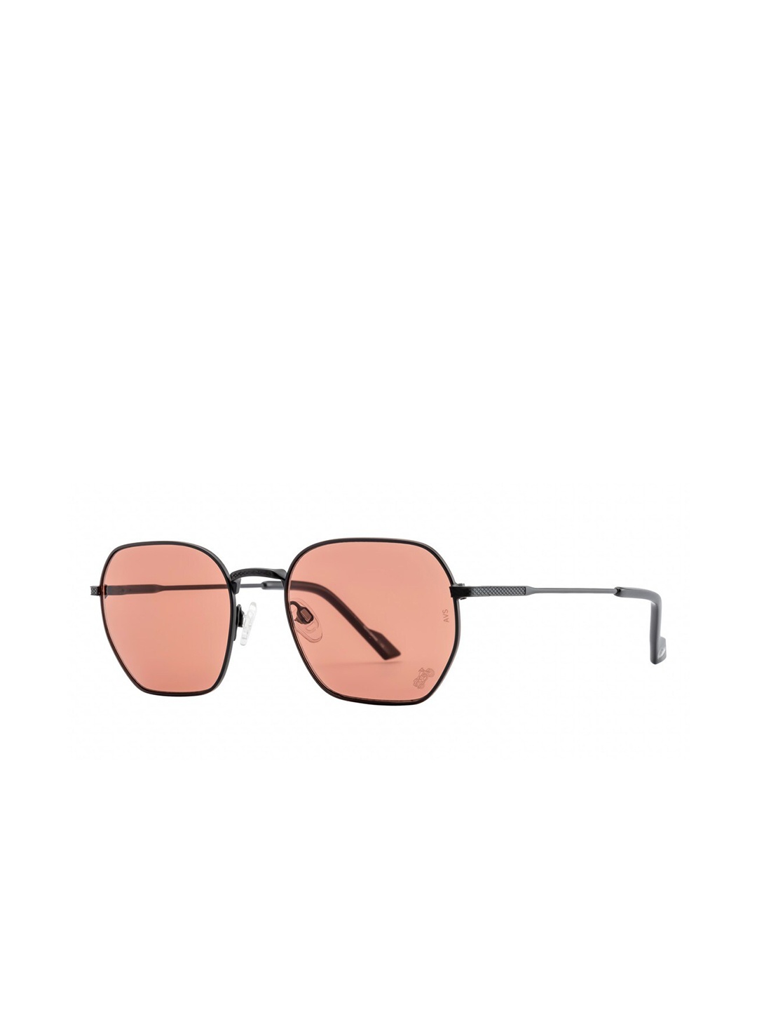 

Royal Enfield Men Lens & Square Sunglasses With UV Protected Lens, Rose