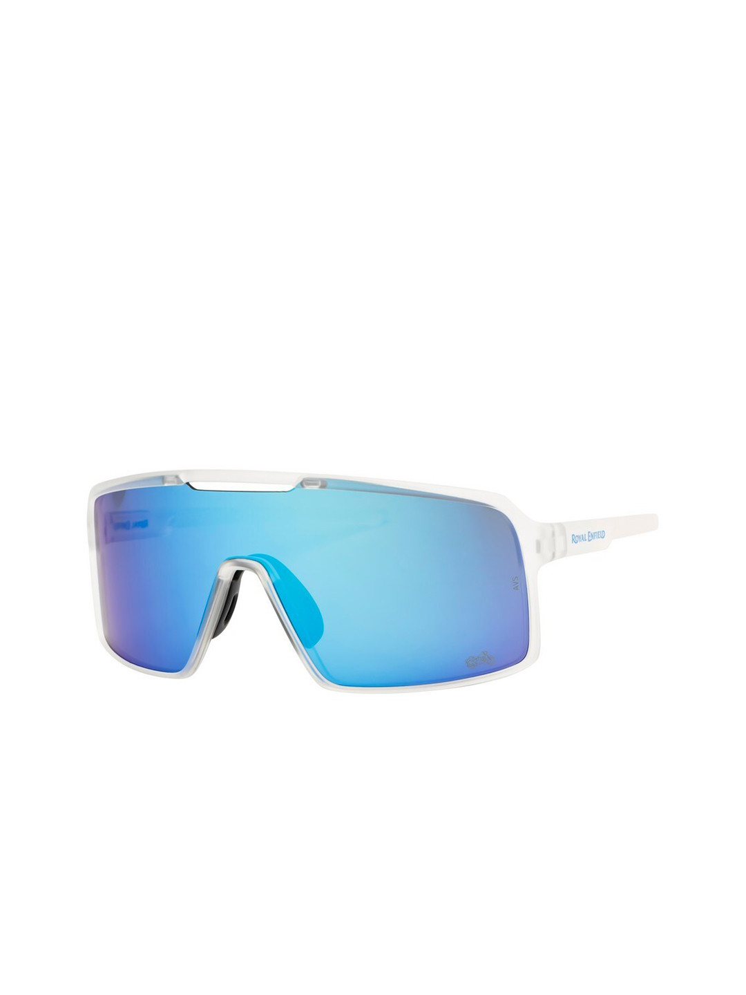 

Royal Enfield Men Lens & Shield Sunglasses With UV Protected Lens, Blue