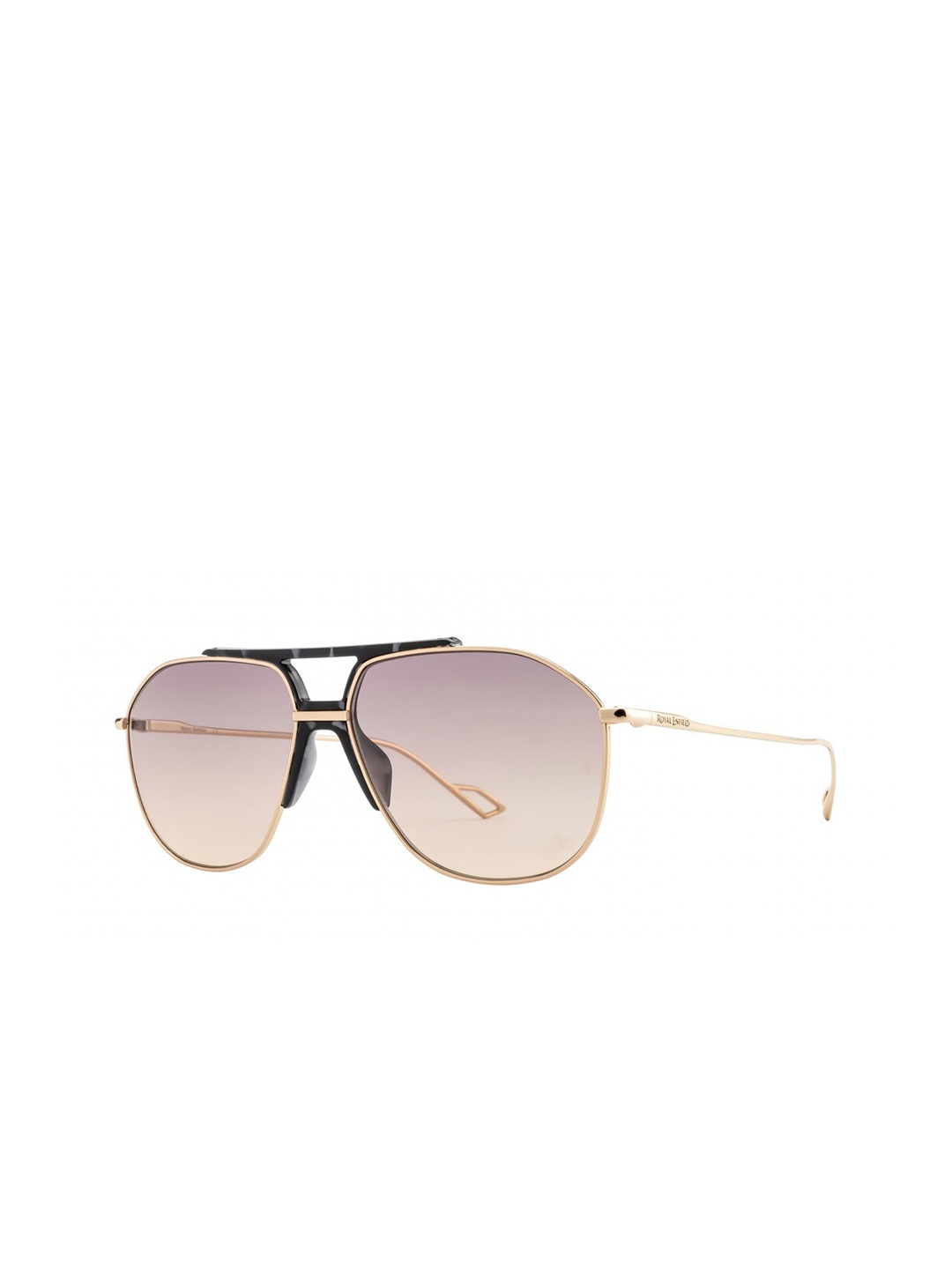 

Royal Enfield Men Aviator Sunglasses With UV Protected Lens RE-20007-C03, Brown