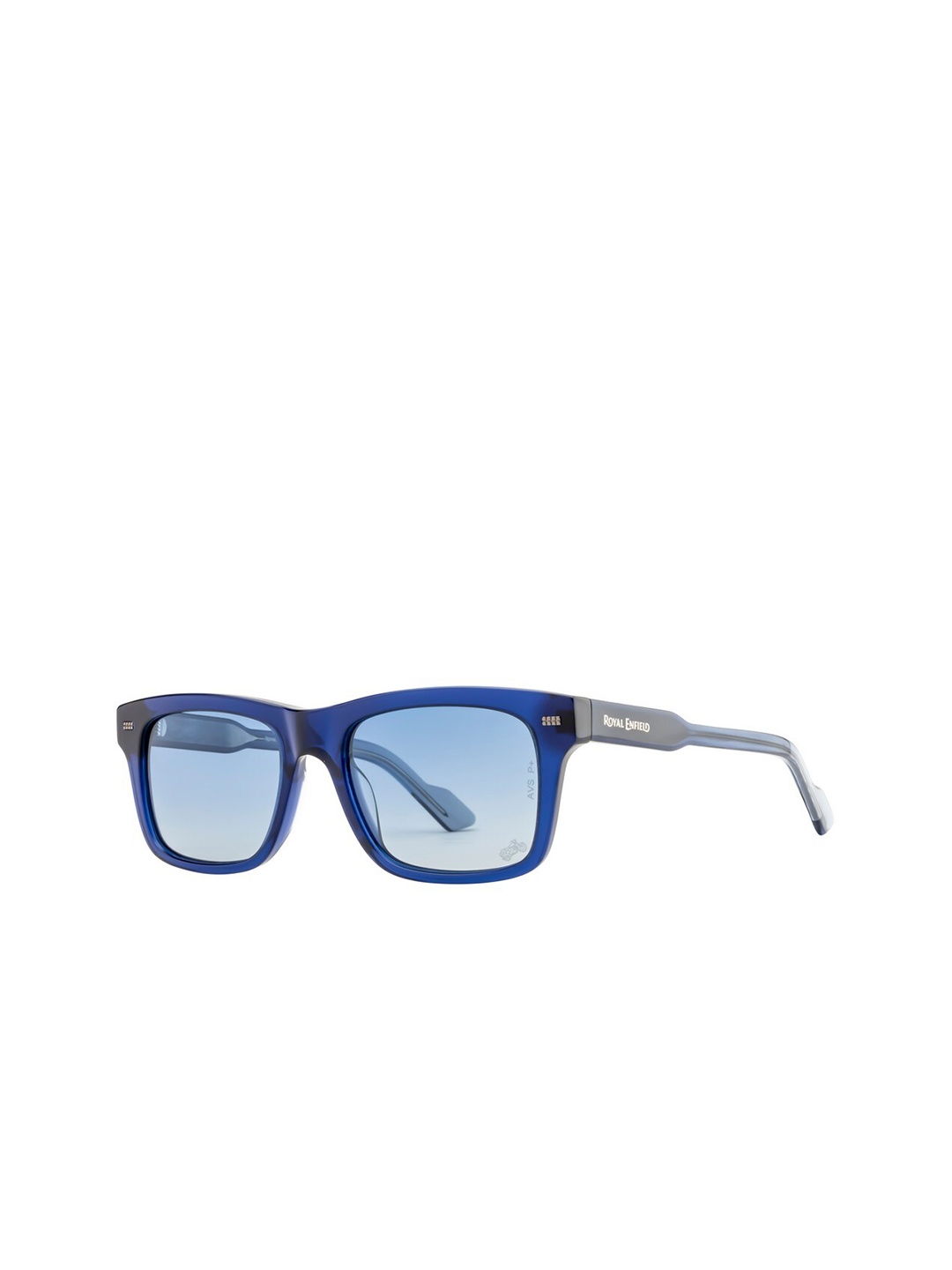 

Royal Enfield Men Wayfarer Sunglasses With Polarised & UV Protected Lens RE-20011-C04, Blue