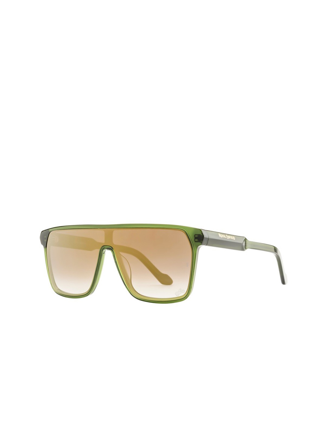 

Royal Enfield Men Shield Sunglasses with UV Protected Lens RE-20016-C04, Brown