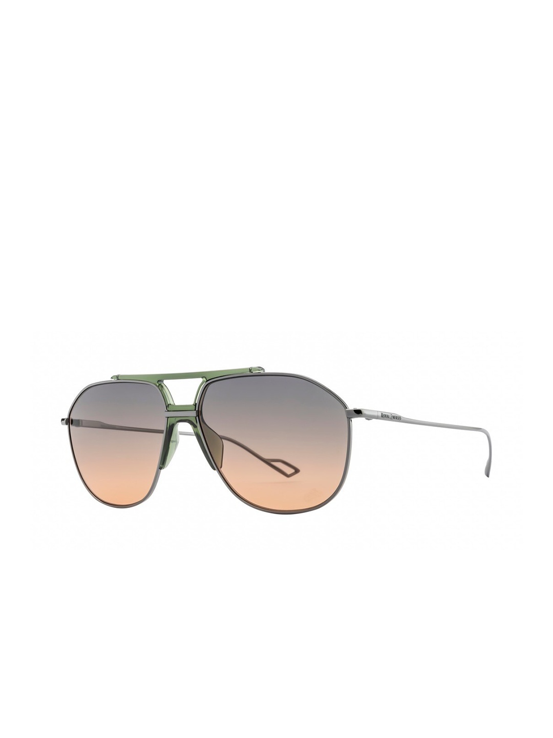 

Royal Enfield Men Aviator Sunglasses with UV Protected Lens RE-20007-C04, Grey