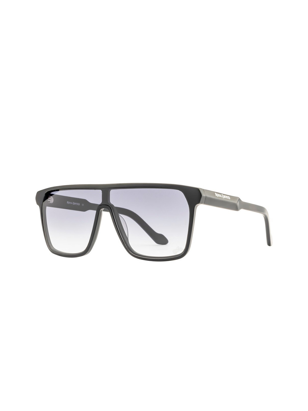 

Royal Enfield Men Shield Sunglasses with UV Protected Lens RE-20016-C05, Grey