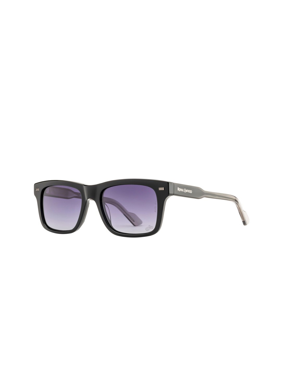 

Royal Enfield Men Wayfarer Sunglasses with Polarised and UV Protected Lens RE-20011-C02, Grey