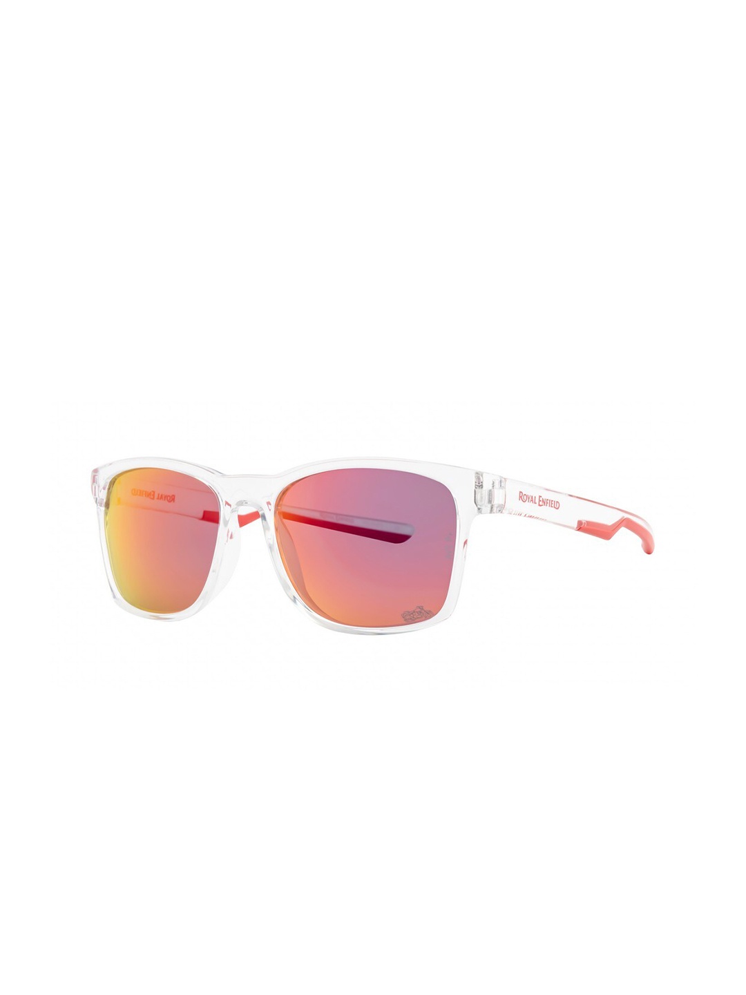 

Royal Enfield Men Wayfarer Sunglasses with Polarised and UV Protected Lens RE-20018-C03, Purple