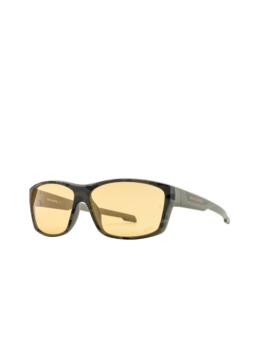 

Royal Enfield Men Rectangle Sunglasses with UV Protected Lens, Yellow