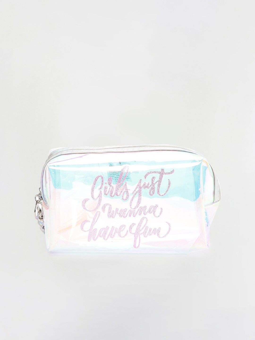 

Ginger by Lifestyle Printed Embellished Pouch, Silver