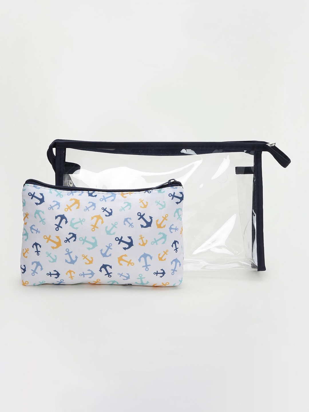 

Ginger by Lifestyle Set Of 2 Printed Travel Pouch, Blue
