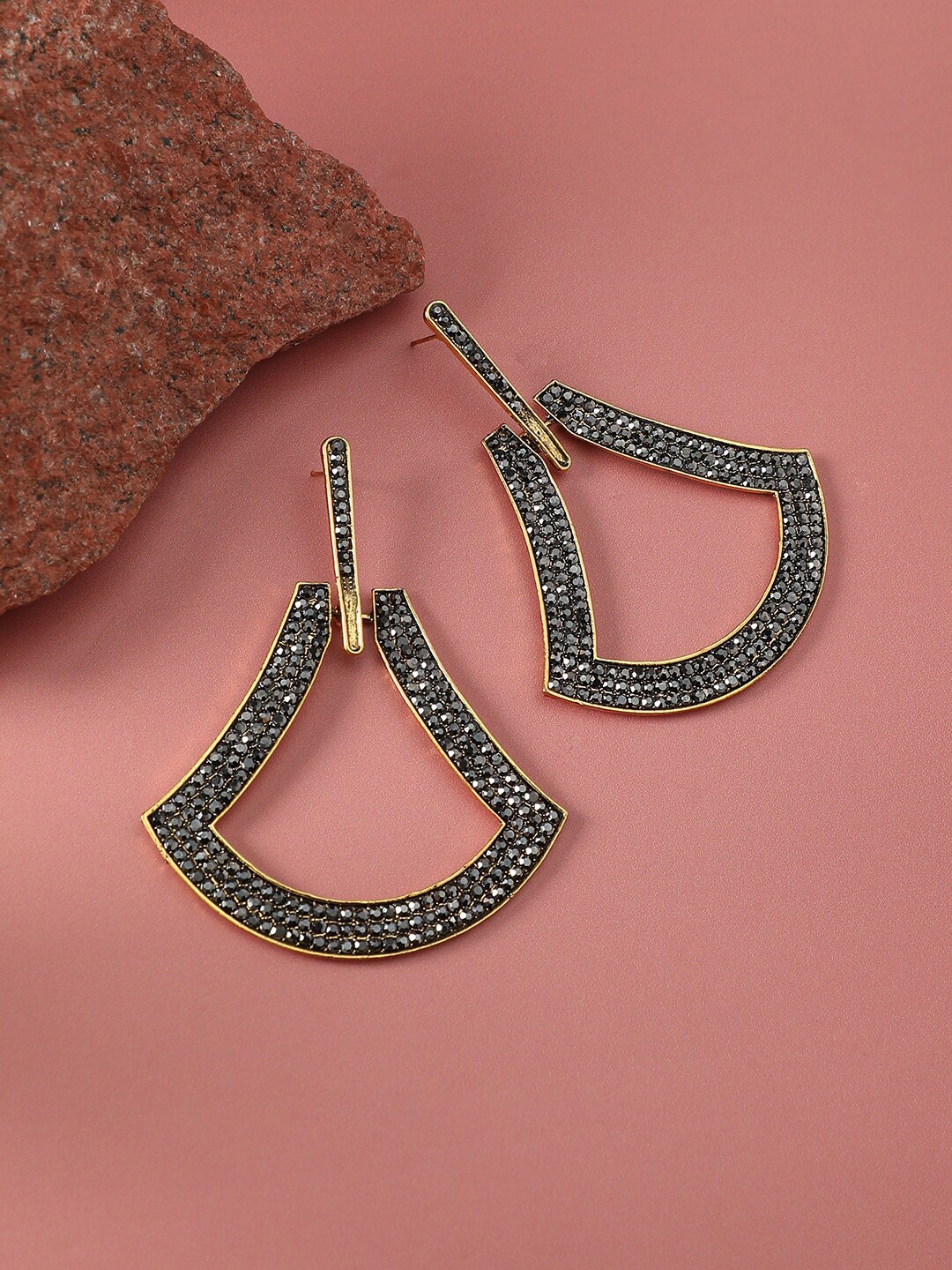 

SOHI Gold Plated Drop Earrings, Silver