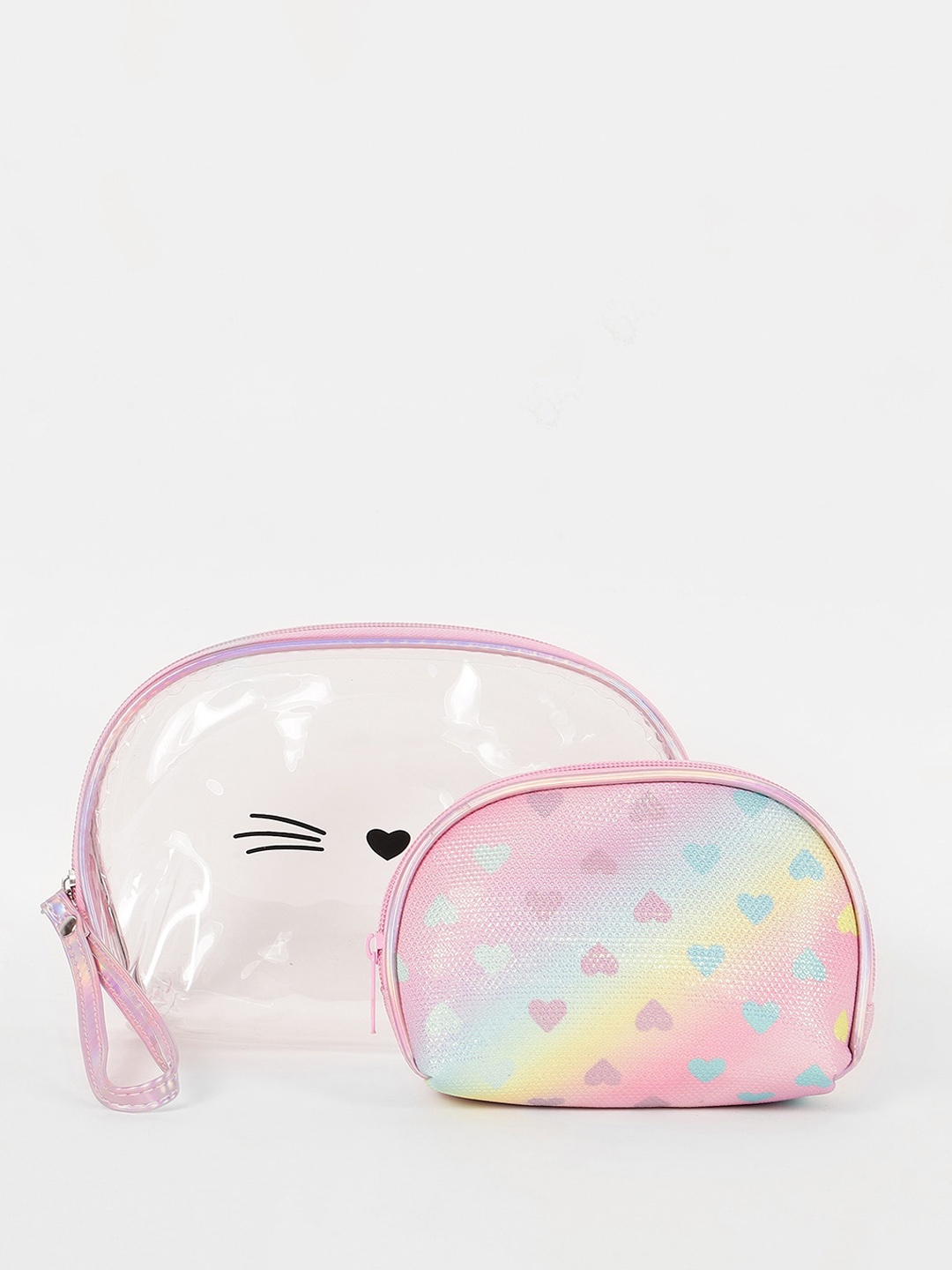 

Ginger by Lifestyle Set of 2 Printed Travel Pouch, Pink