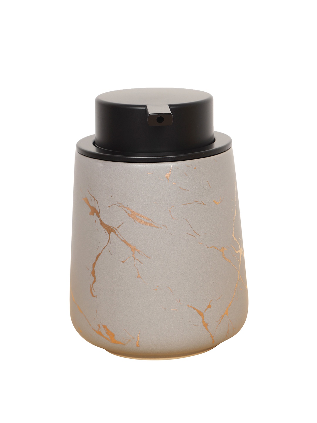 

FabSeasons Beige Abstract Soap Dispenser With Pump Ceramic Bathroom Accessories