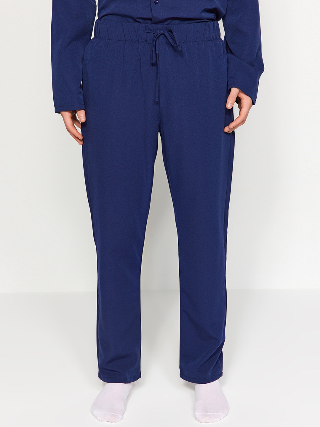 

Trendyol Shirt With Pyjama Night suit, Blue