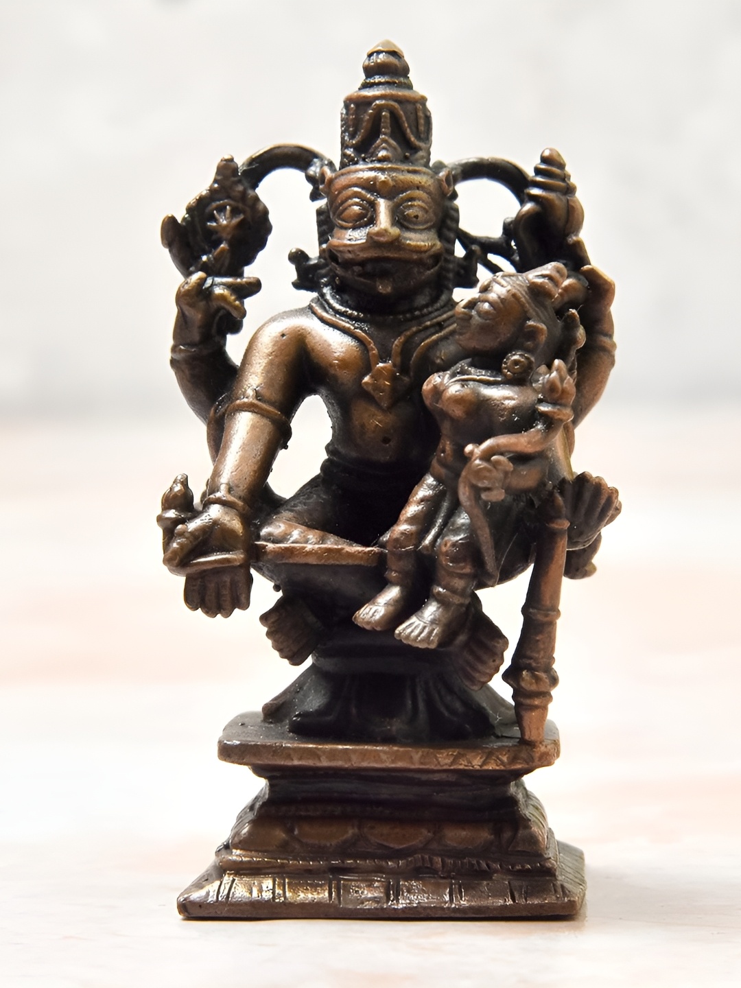 

Bhimonee Decor Brown Lord Rama Darbar Murti Tiny Idol Showpiece