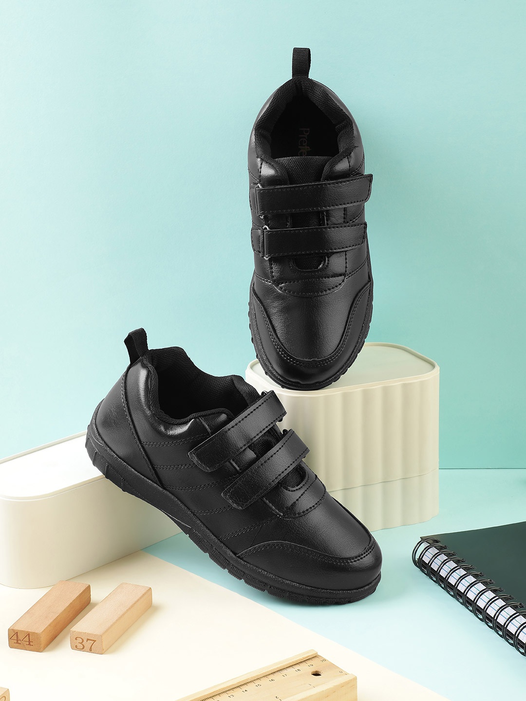 

Liberty Prefect kids Black Velcro School Shoes