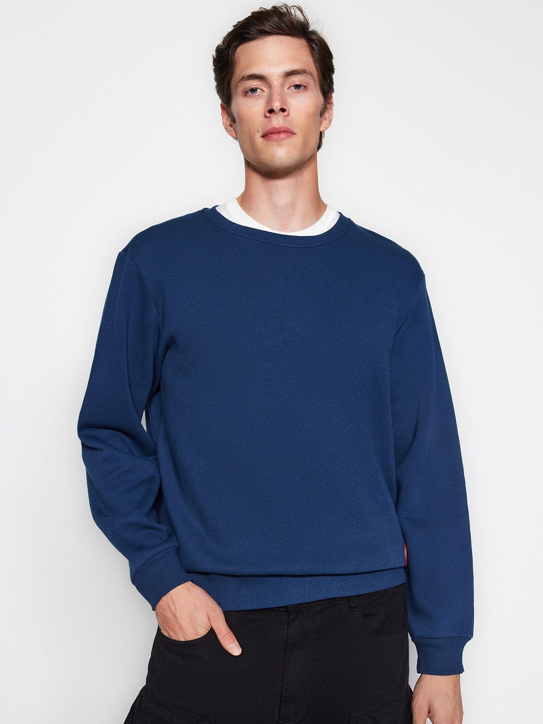 

Trendyol Long Sleeves Sweatshirt, Blue