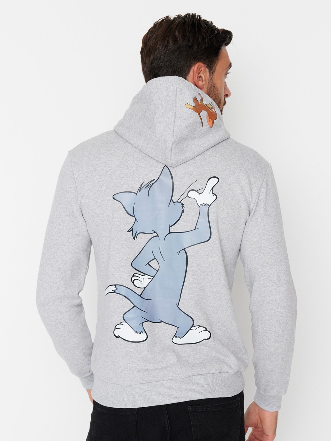 

Trendyol Tom & Jerry Printed Cotton Sweatshirt, Grey