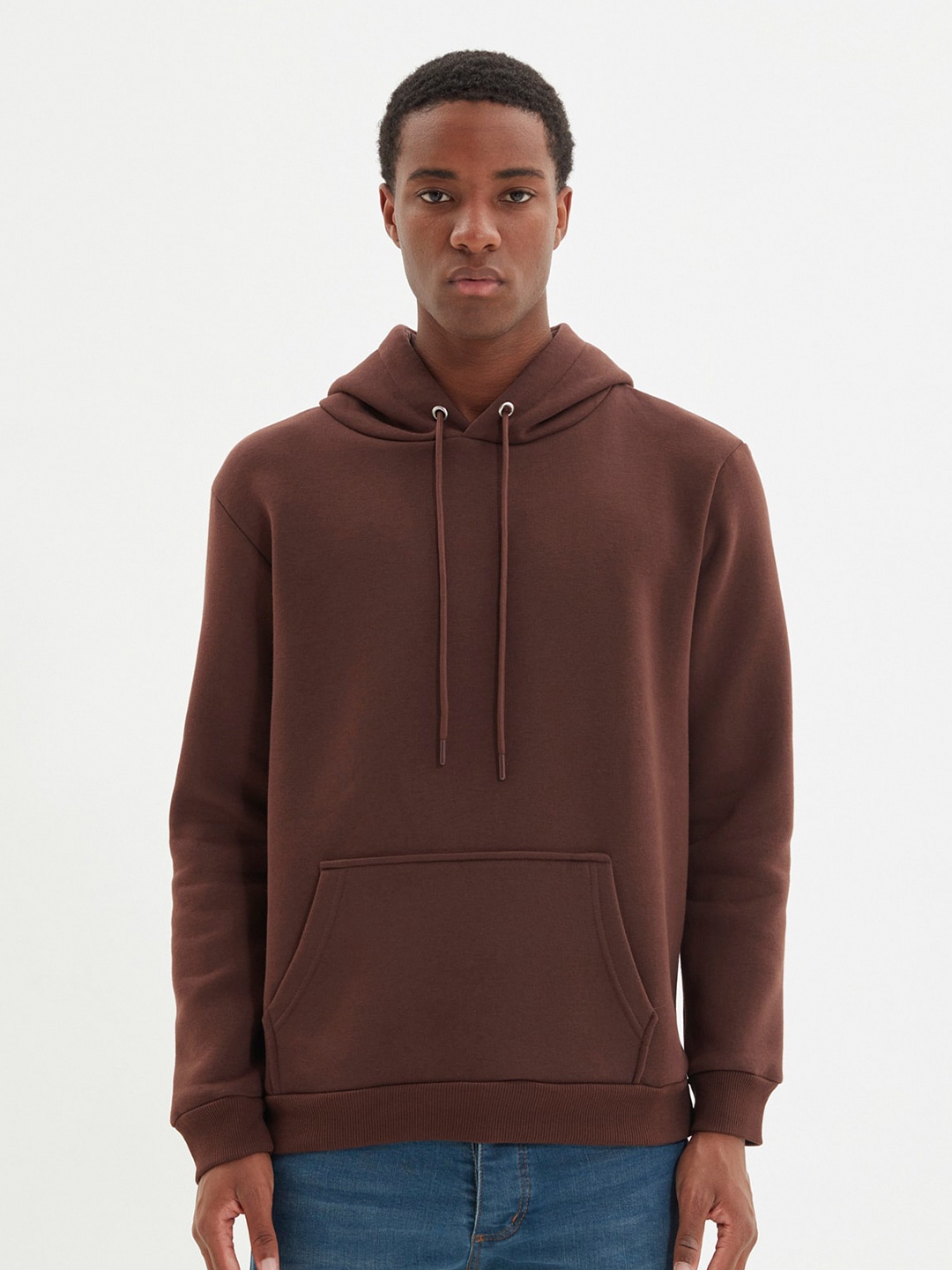 

Trendyol Hooded Long Sleeves Sweatshirt, Brown