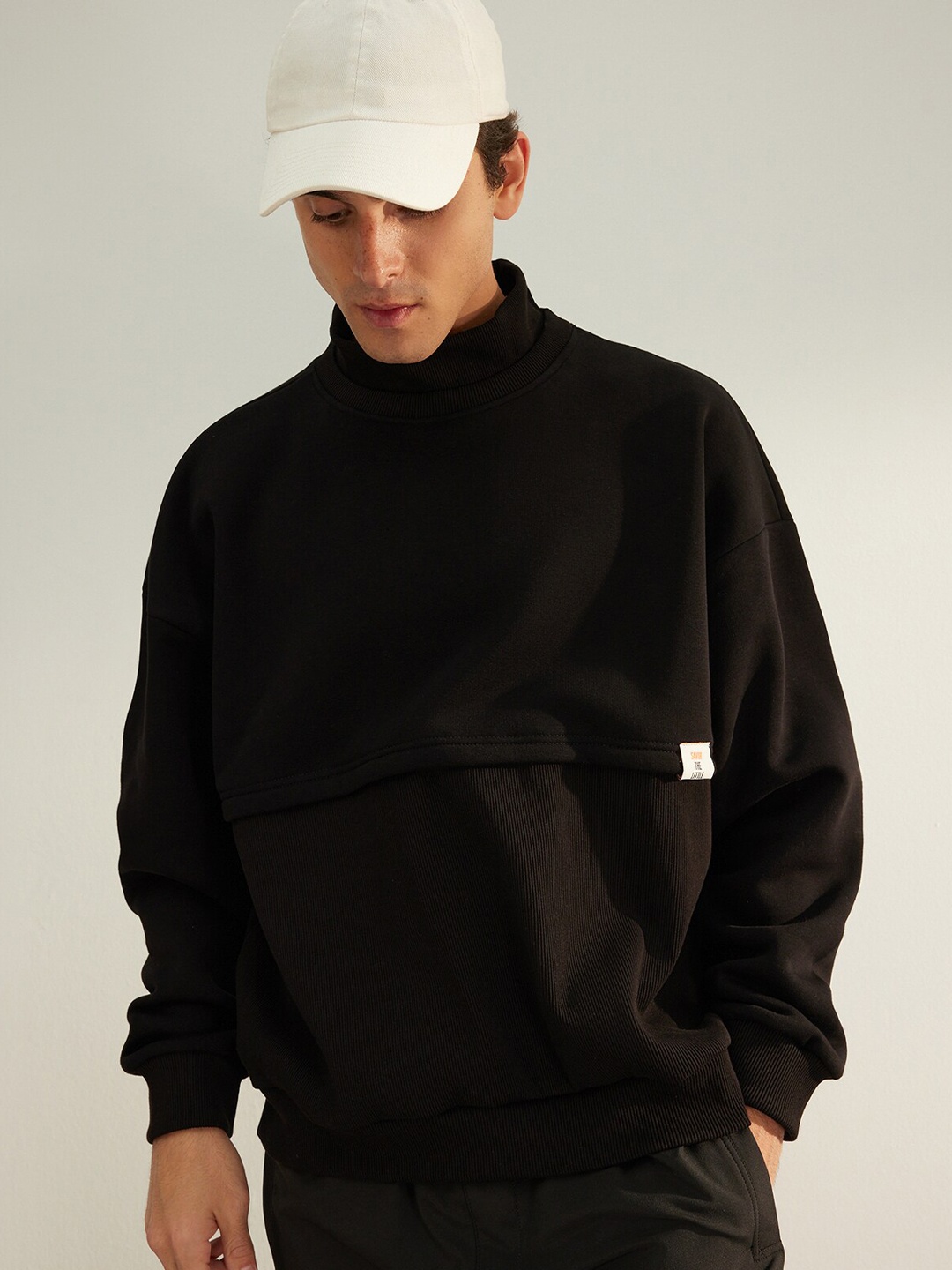 

Trendyol High Neck Sweatshirt, Black