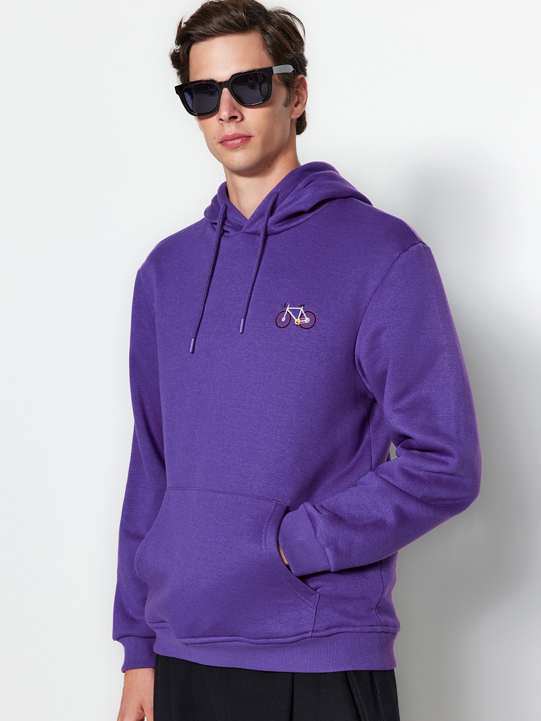 

Trendyol Hooded Long Sleeves Sweatshirt, Purple