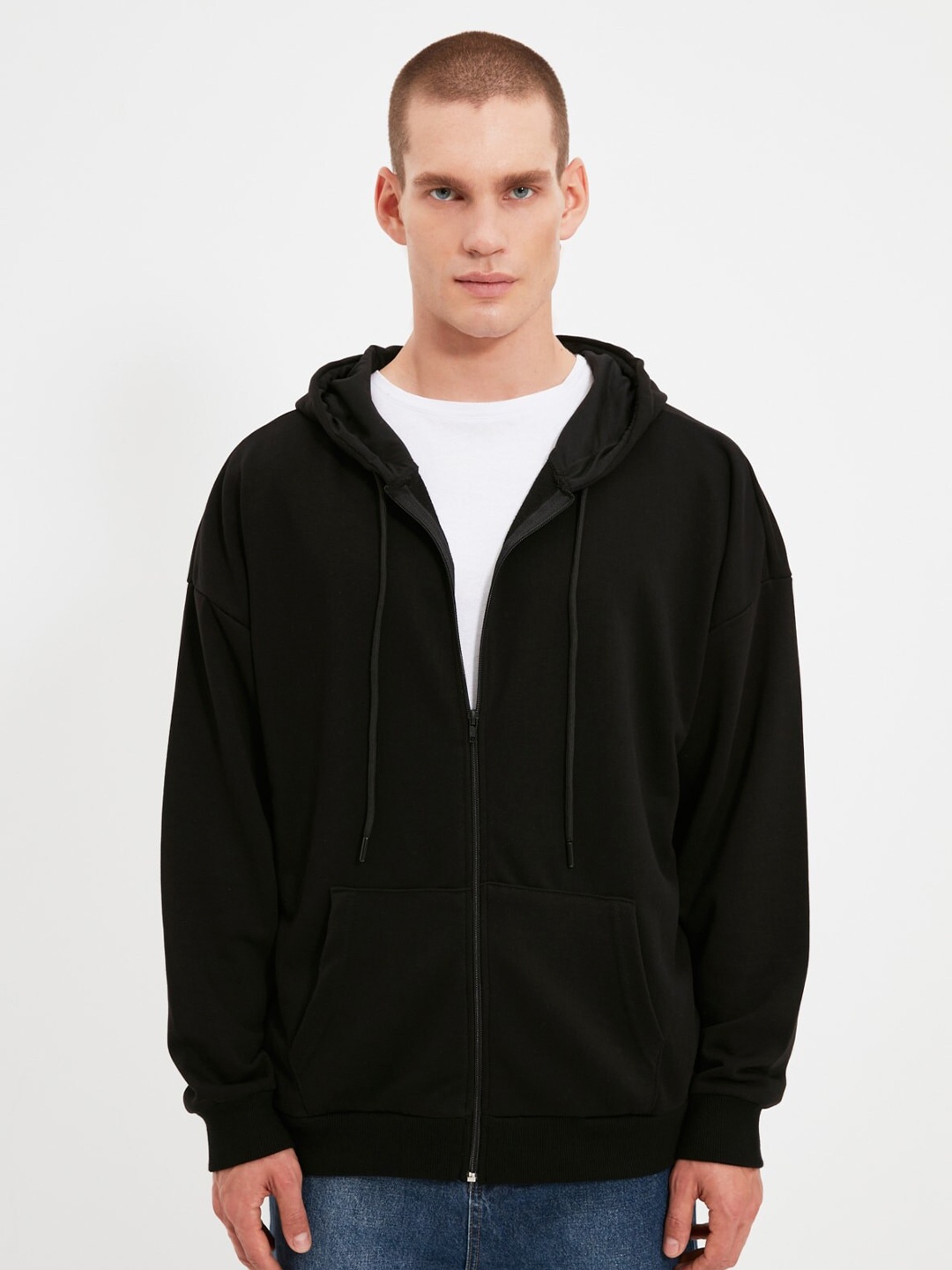 

Trendyol Hooded Cotton Sweatshirt, Black