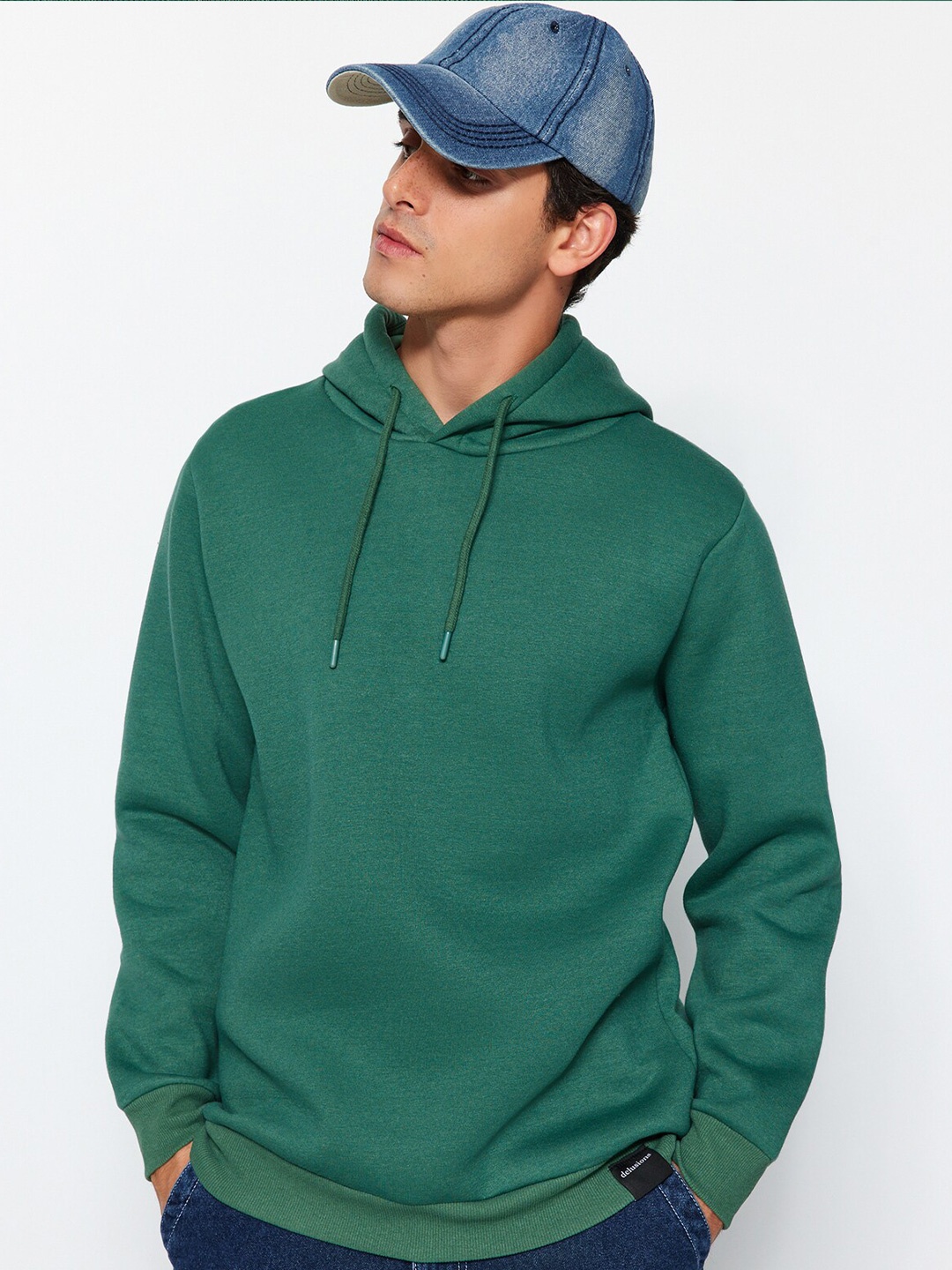 

Trendyol Hooded Pullover Sweatshirt, Green