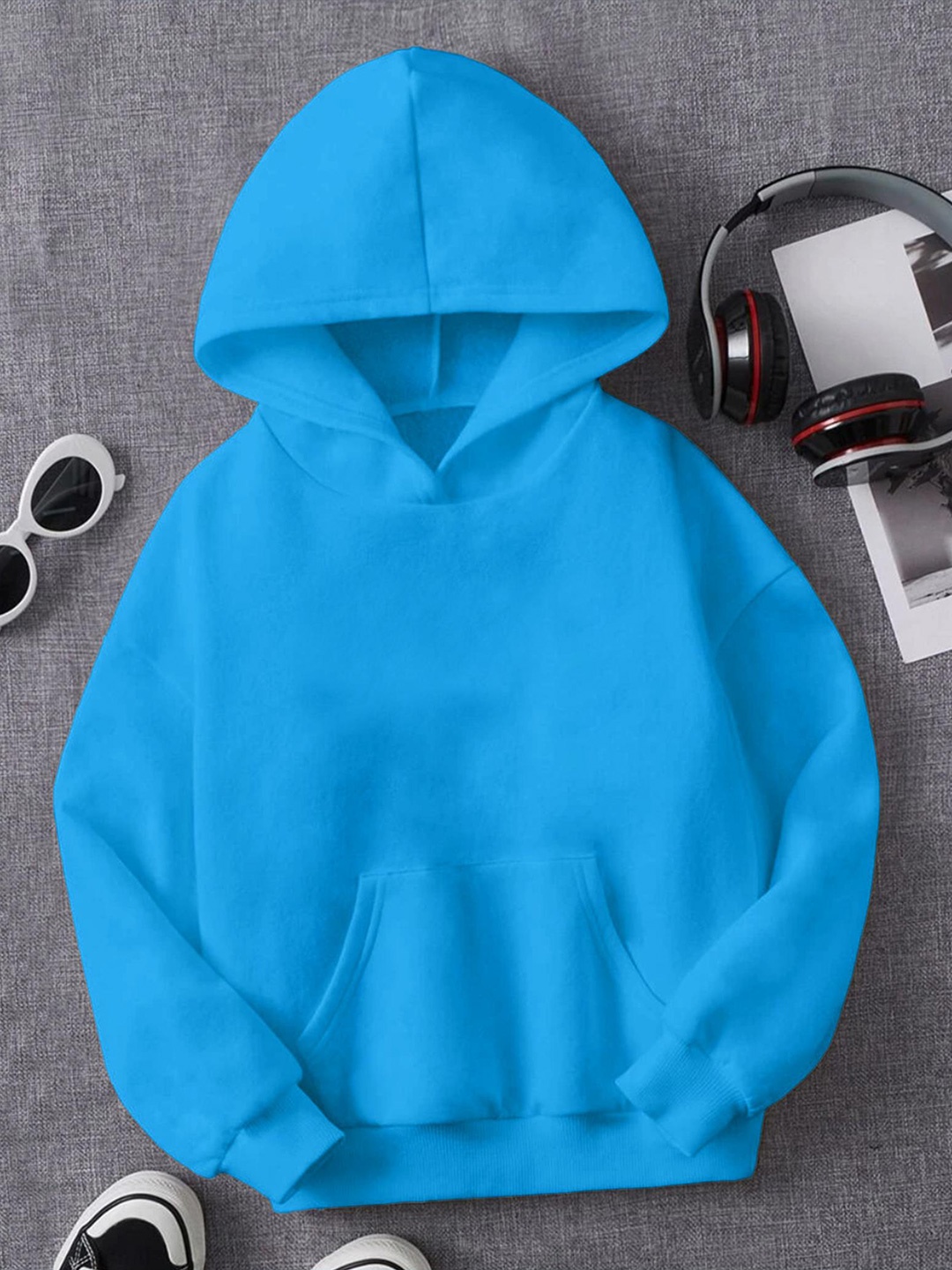 

BAESD Kids Hooded Fleece Sweatshirt, Blue