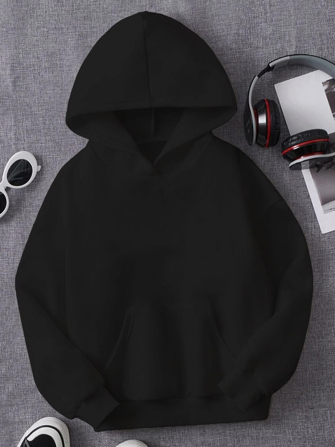 

BAESD Kids Fleece Hooded Sweatshirt, Black