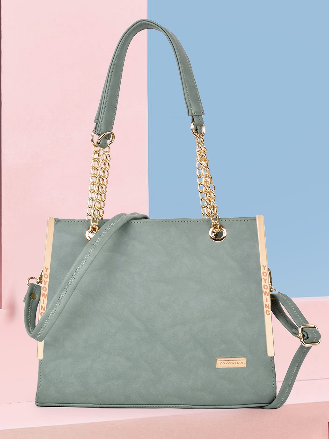 

YOYOWING Structured Handheld Bag, Green