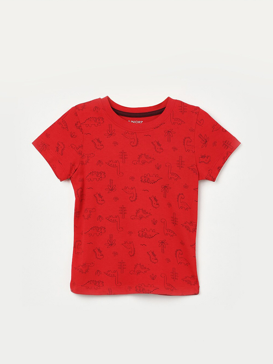 

Juniors by Lifestyle Infants Boys Conversational Printed Pure Cotton T-shirt, Red