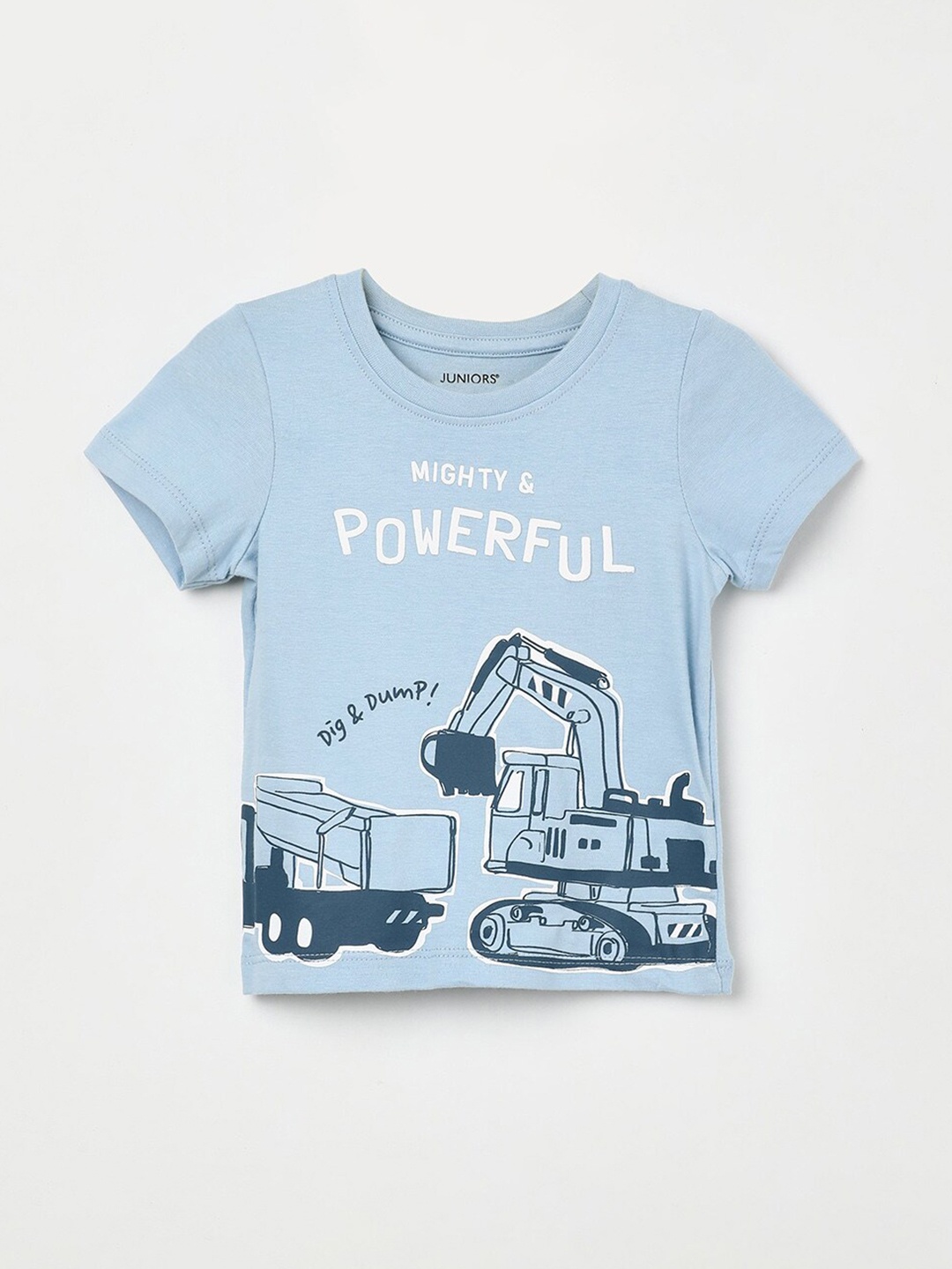 

Juniors by Lifestyle Infants Boys Graphic Printed Pure Cotton T-shirt, Blue
