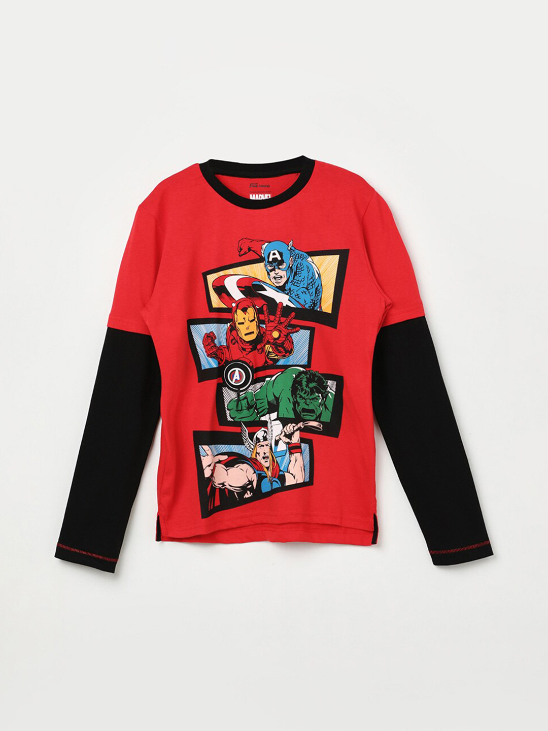 

Fame Forever by Lifestyle Boys Graphic Printed Pure Cotton T-shirt, Red