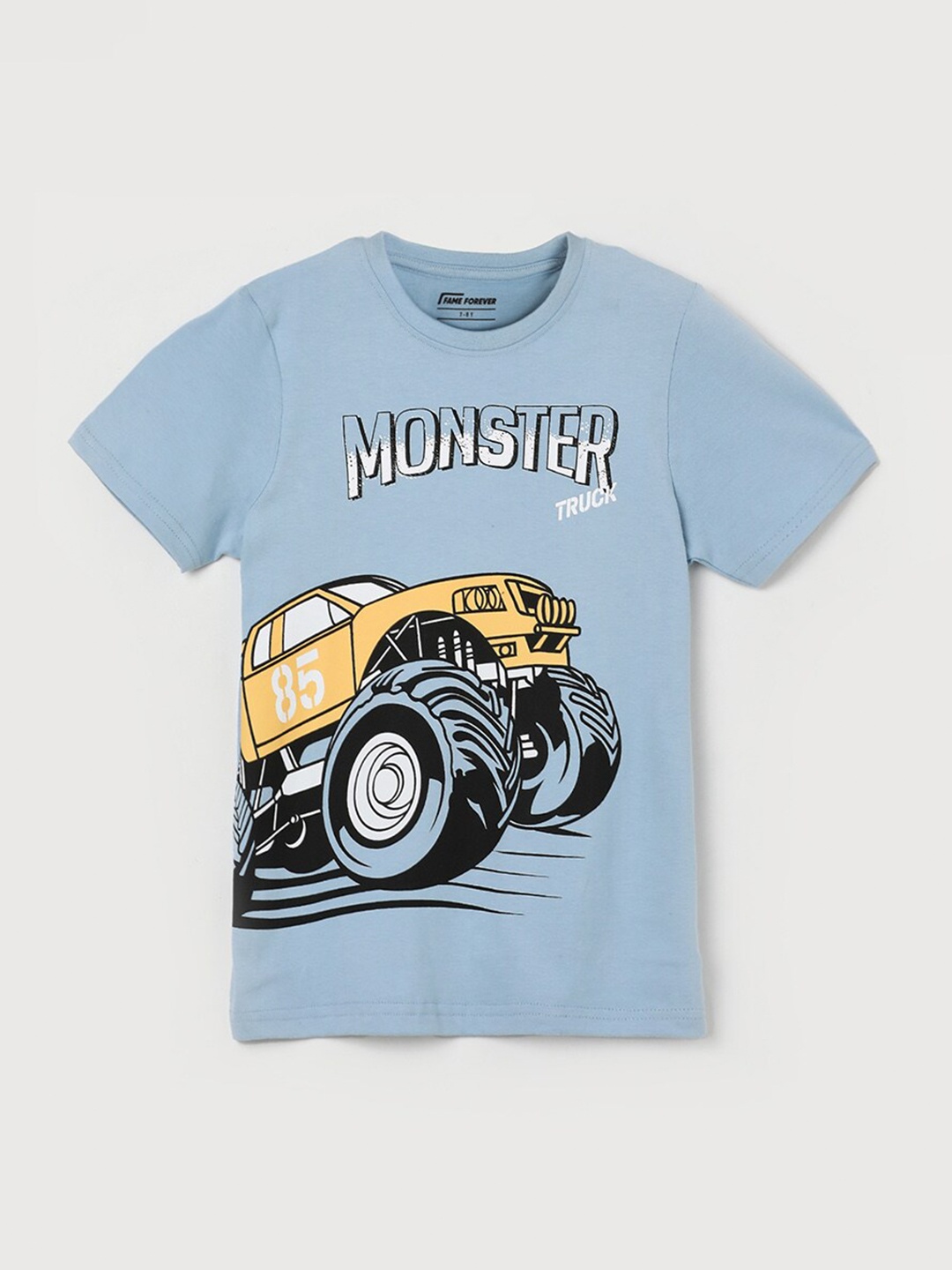 

Fame Forever by Lifestyle Boys Graphic Printed Pure Cotton T-shirt, Blue
