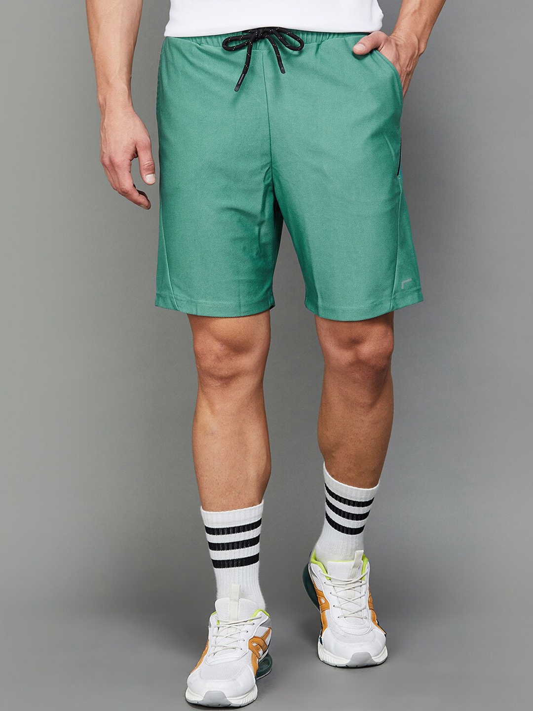 

Fame Forever by Lifestyle Men Mid-Rise Sports Shorts, Green