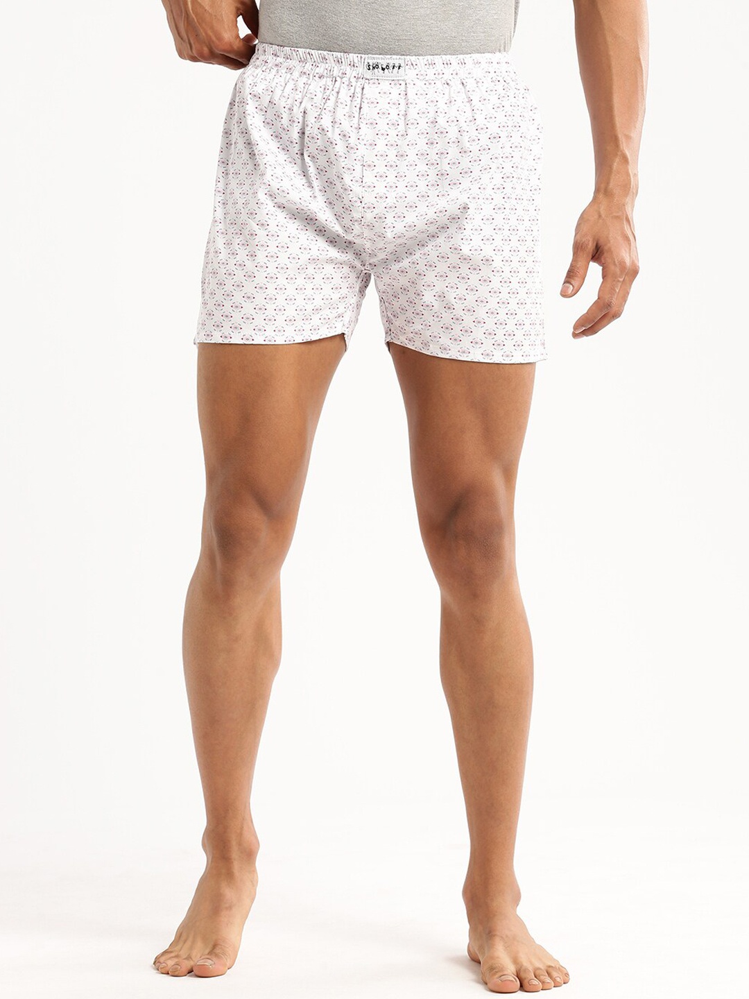 

SHOWOFF Men Printed Slim Fit Boxers AM-126-16_White