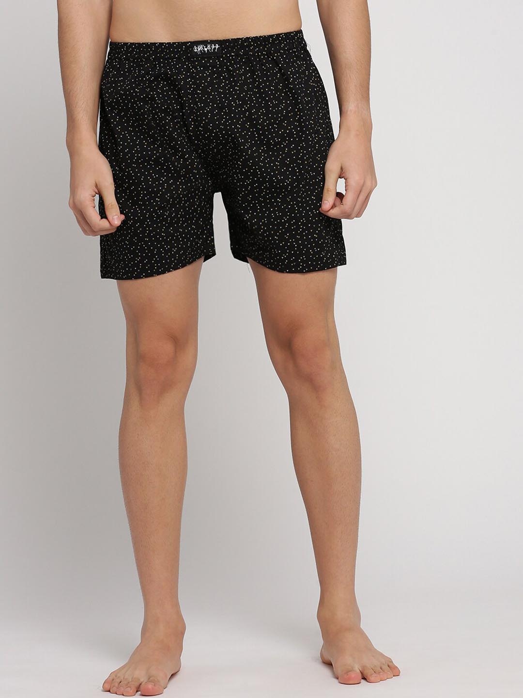 

SHOWOFF Slim Fit Conversational Printed Cotton Boxer AM-131-13_Black