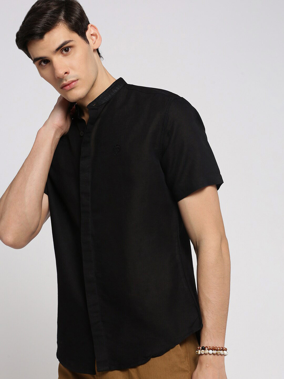 

SHOWOFF Premium Slim Fit Casual Shirt, Black