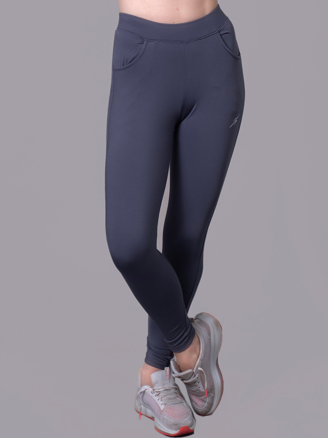 

Keepfit Women Skinny-Fit Ankle-Length Winter Sports Tights, Grey