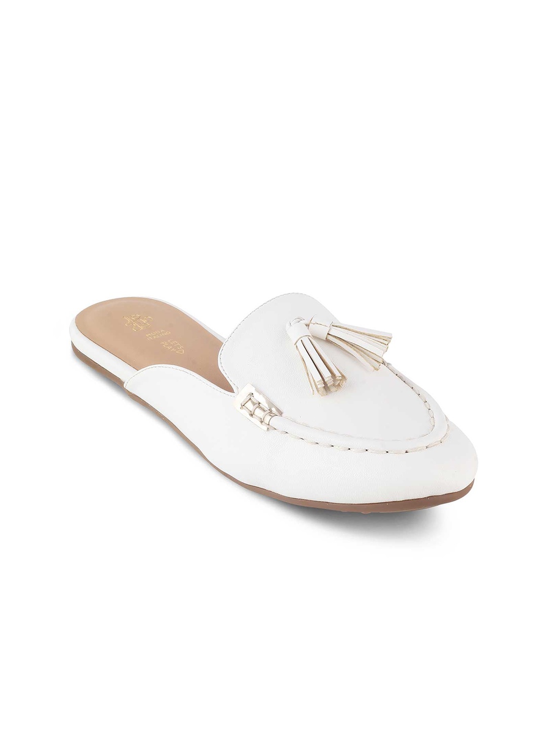 

Tresmode Women Tasselled Mules, White