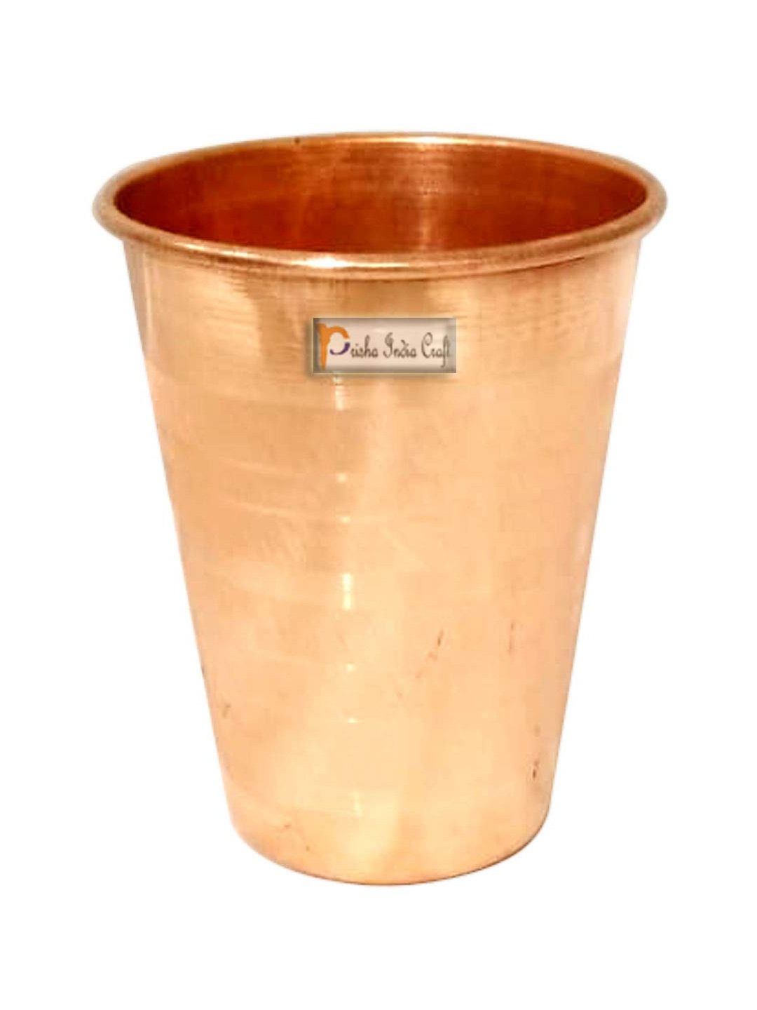 

PRISHA INDIA CRAFT Copper Water Glass 350 ml